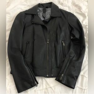 Like New Kenna-T Black Soft Leather Jacket from Nordstrom Medium